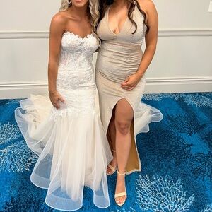 Champagne bridesmaid dress